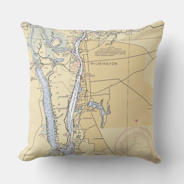 NC_Wilmington and Cape Fear Cushion (Front)