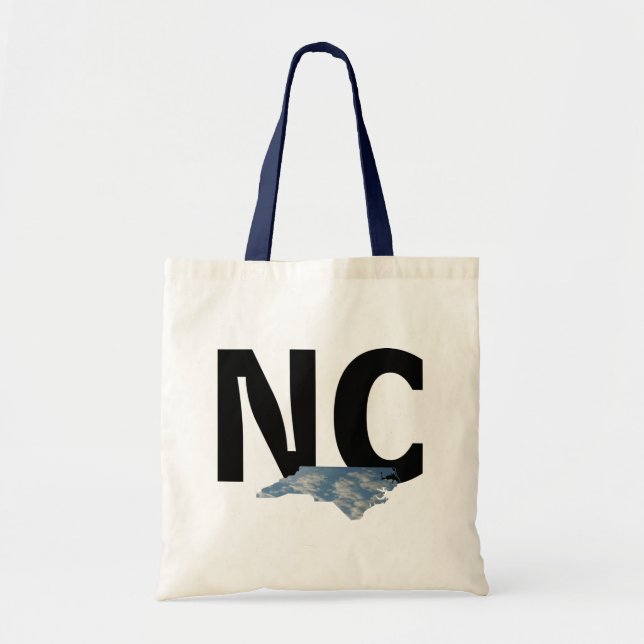 NC With Clouds Tote Bag (Front)