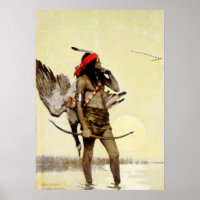 NC Wyeth Historical Painting Native Indian Hunting