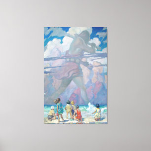 NC Wyeth - The Giant (1923) Canvas Print