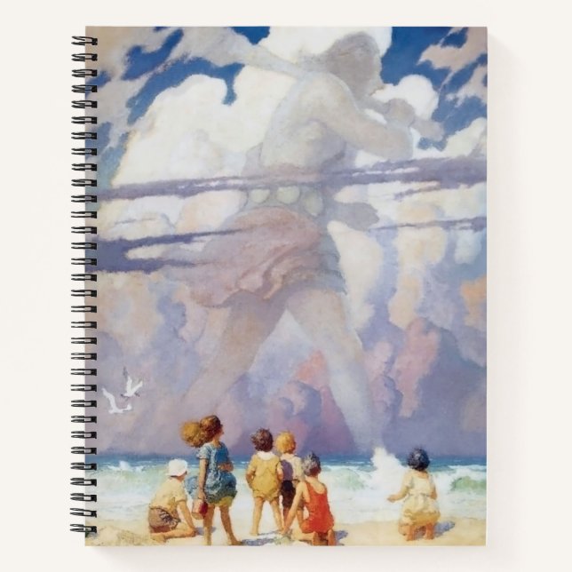 NC Wyeth The Giant Artwork Beach Coastal Notebook (Front)