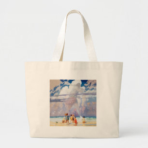 NC Wyeth The Giant artwork painting illustration Large Tote Bag