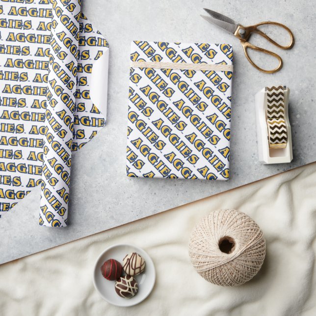 NCA&T State University | Aggies Wordmark Wrapping Paper (Crafts)