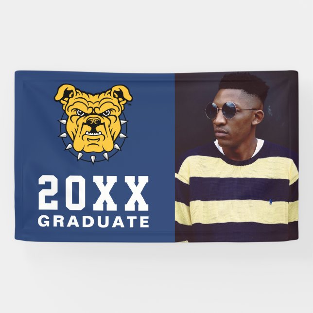 NCA&T State University | Bulldog Face Banner (Horizontal)