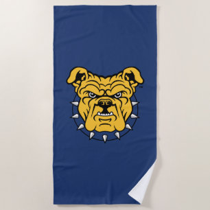 NCA&T State University Bulldog Face Beach Towel