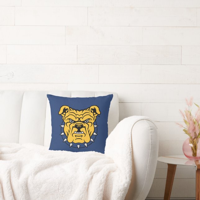 NCA&T State University | Bulldog Face Cushion (Couch)
