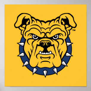 NCA&T State University Bulldog Face Poster