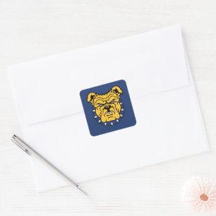 NCA&T State University   Bulldog Face Square Sticker