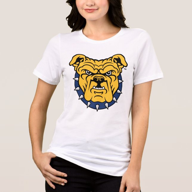 NCA&T State University | Bulldog Face Tri-Blend Shirt (Front)