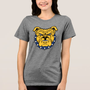 NCA&T State University   Bulldog Face Tri-Blend Shirt