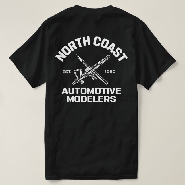NCAM - Black Cross Shirt - Front & Back Print (Design Back)