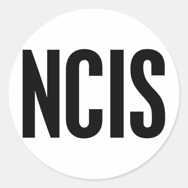 NCIS CLASSIC ROUND STICKER (Front)