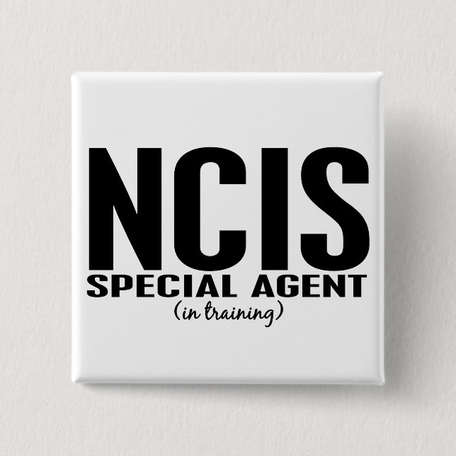 NCIS Special Agent In Training 1 15 Cm Square Badge (Front)