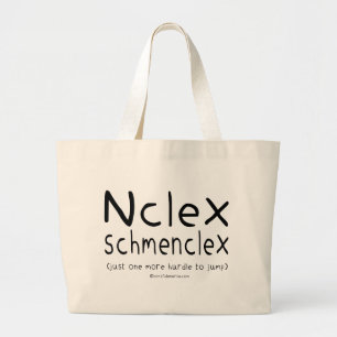 NCLEX Schmenclex Nursing Exam Large Tote Bag