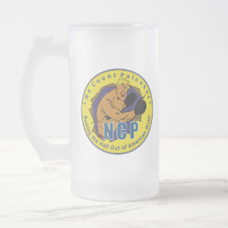 NCP FROSTYS FROSTED GLASS BEER MUG