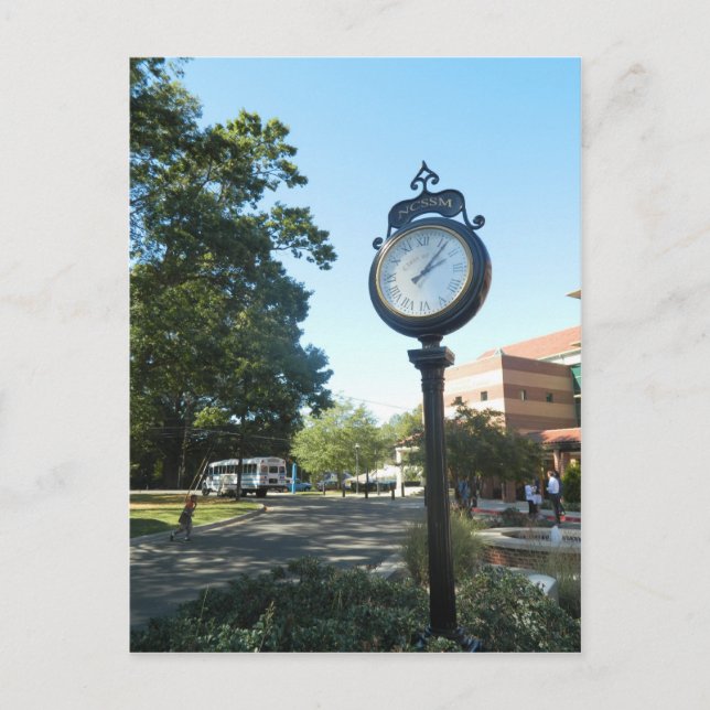 NCSSM, Bryan Clock Postcard (Front)