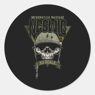 Ncswic Information Warfare Classic Round Sticker