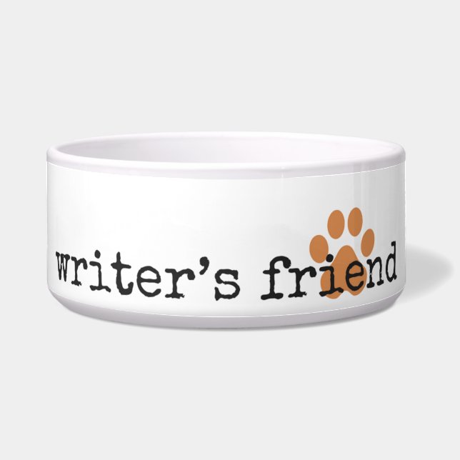 ND for ES - Writer’s Friend Pet Bowl (Front)