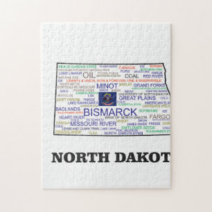 ND WORD STATE JIGSAW PUZZLE