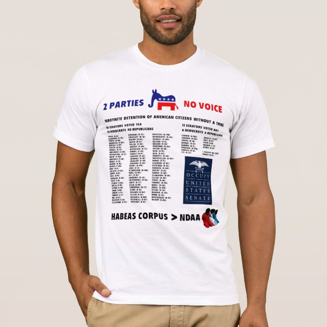 Ndaa National Defence Authorisation Act T-Shirt (Front)