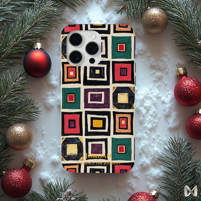 Ndebele Geometry – Artistic Cultural Fusion Case-Mate iPhone Case (Creator Uploaded)