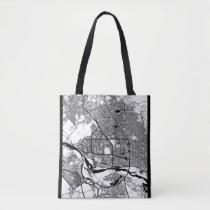 N'Djamena Chad City Map Tote Bag