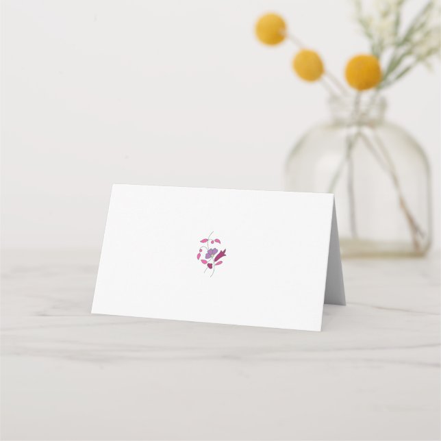 Ndrrmc Style, Soft Purple, Jazzberry Jam Place Card (Front)