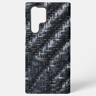 ndustrial Carbon Fibre Weave Textured 3D Pattern Samsung Galaxy Case