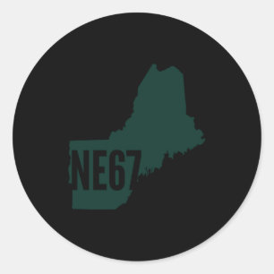 Ne67 List Long Sleeve  Classic Round Sticker