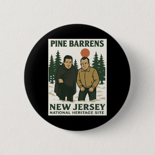 Ne Barrens New Jersey Graphic Design 6 Cm Round Badge