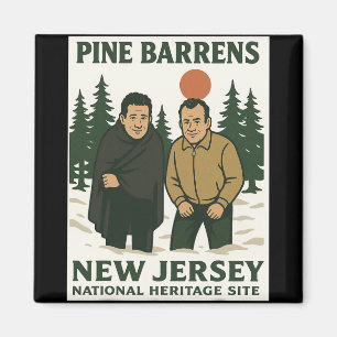 Ne Barrens New Jersey Graphic Design  Magnet