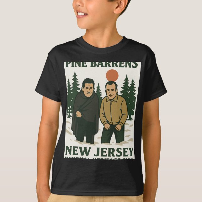 Ne Barrens New Jersey Graphic Design  T-Shirt (Front)