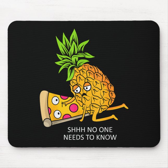 Ne Belongs On Zza Lover Funny Food Pun  Mouse Pad (Front)