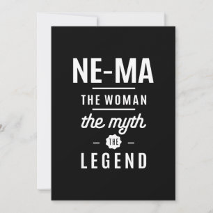 Ne-Ma The Woman The Myth The Legend Thank You Card