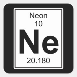 Ne - Neon Square Sticker
