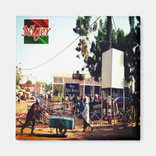 NE - Niger - Place Djibo Bakary Walraven Magnet
