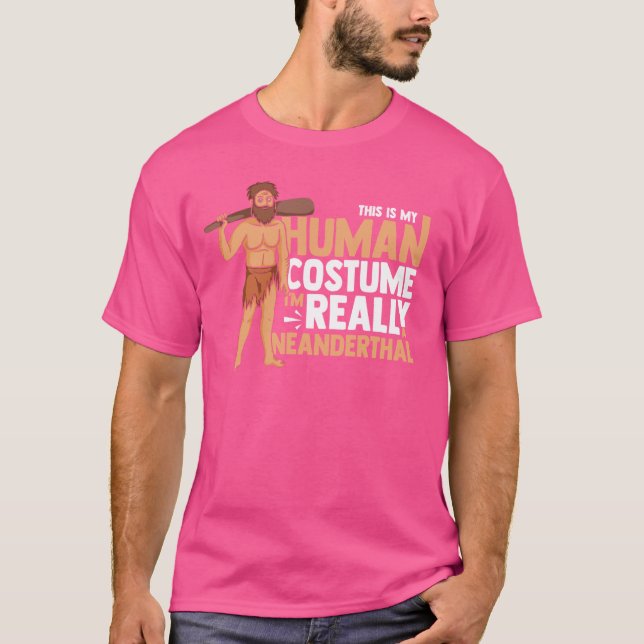 Neanderthal Man DNA Eurasian Primate Documentary T-Shirt (Front)