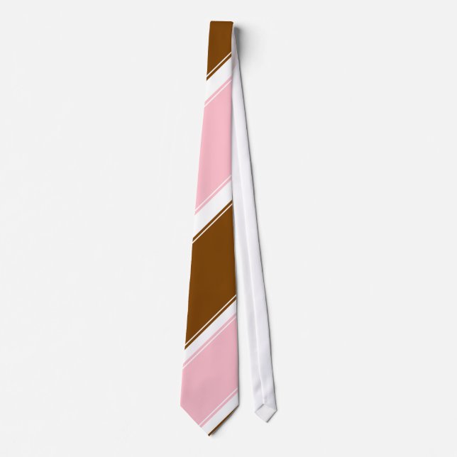 Neapolitan Diagonally-Striped Tie (Front)