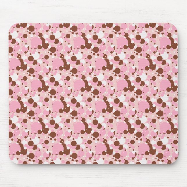 Neapolitan Dots 01-Lt Pink-Mousepad Mouse Pad (Front)