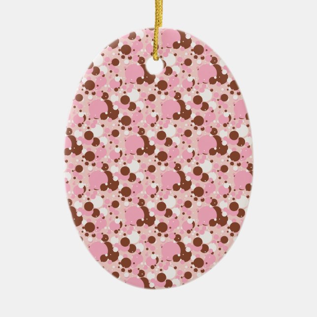 Neapolitan Dots 01-Lt Pink-OVAL ORNAMENT (Front)