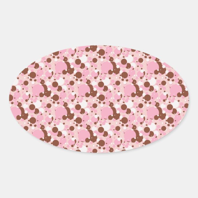 Neapolitan Dots 01-Lt Pink-OVAL STICKERS (Front)