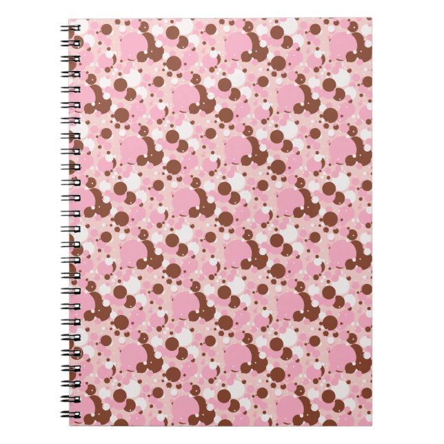 Neapolitan Dots 01-Lt Pink-SPIRAL NOTEBOOK (Front)