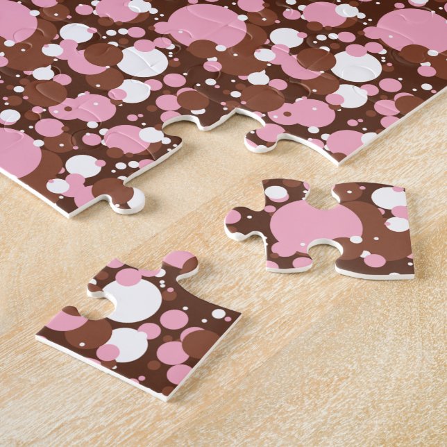 Neapolitan Dots 03 Brown M-JIGSAW PUZZLE (Side)