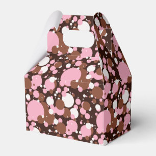 Neapolitan Dots 04 Brown Dark-GABLE FAVOR BOXES