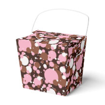 Neapolitan Dots 04 Brown Dark-TAKE OUT FAVOR BOXES