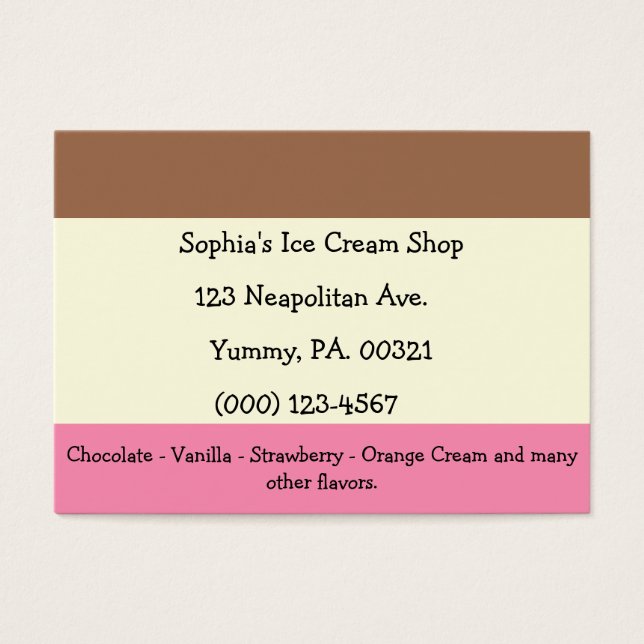 Neapolitan Ice Cream (Front)