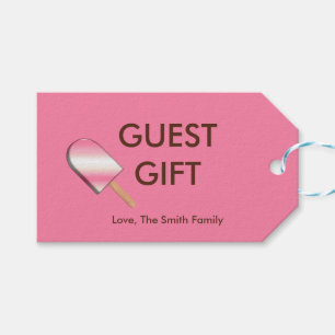 Neapolitan Ice Cream Bars-Straw-Van-GIFT TAGS 10ct