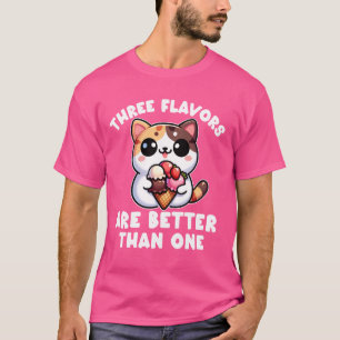 Neapolitan Ice Cream Women chocolate vanilla straw T-Shirt