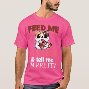 Neapolitan Ice Cream Women chocolate vanilla straw T-Shirt