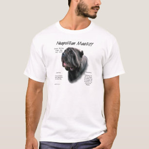 Neapolitan Mastiff (blk) History Design T-Shirt